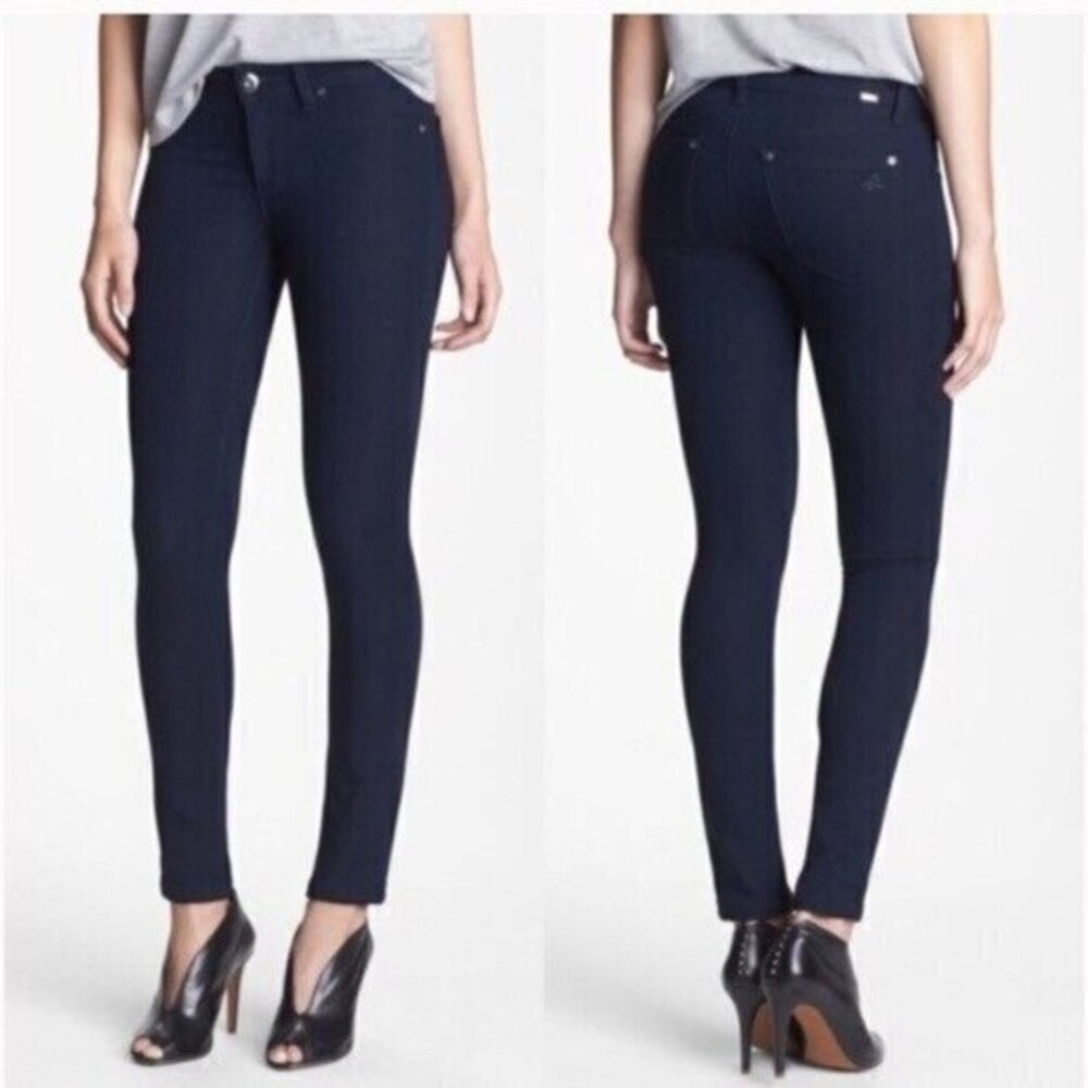 DL1961 Emma Legging Skinny Jeans Flatiron Dark Blue Stretchy